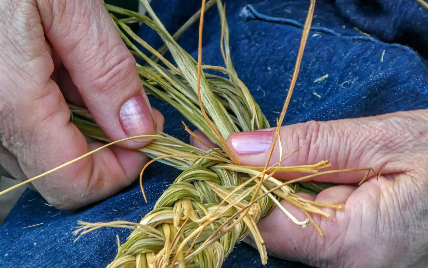 Fibres naturelles prêtes à être nouées