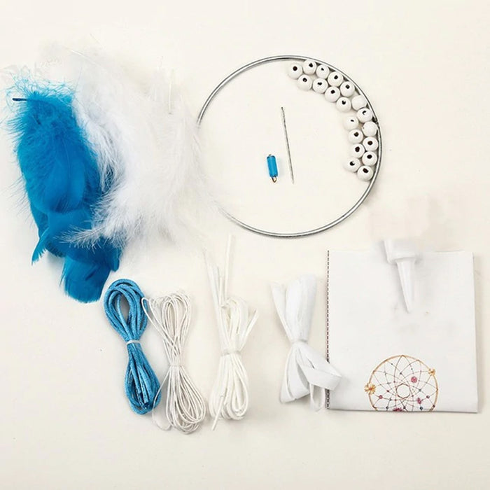 Kit de fabrication Attrape-rêve bleu