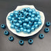 perles acrylique mat "bleue"