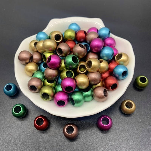 perles acrylique mat "muliticolore"