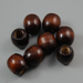 lot perles en bois 12 mm noir café