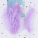 Lot 50 plumes d'oie / violet