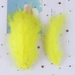 Lot 50 plumes d'oie / jaune